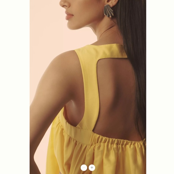 Anthropologie Pinnacle by Shruti Sancheti Square-Neck Babydoll Maxi Dress - Picture 3 of 4